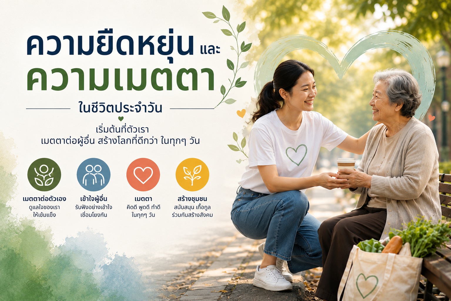 ความยืดหยุ่นและความเห็นอกเห็นใจในชีวิตประจำวัน