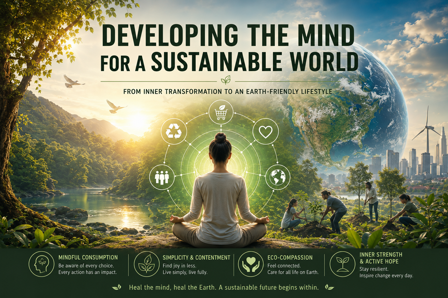 Mind Development for a Sustainable World: From Inner Transformation to Eco-Friendly Living