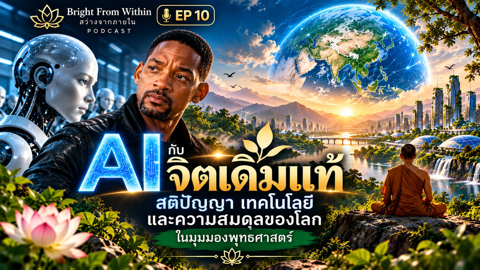 AI กับ จิตเดิมแท้: สติปัญญา เทคโนโลยี และความสมดุลของโลกในมุมมองพุทธศาสตร์