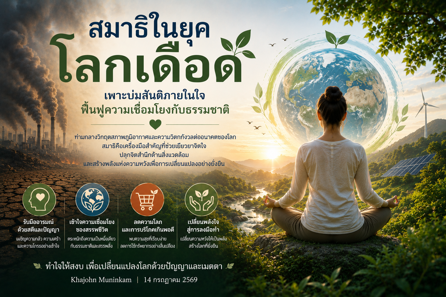 การทำสมาธิในยุคโลกร้อน