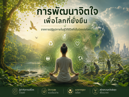 การพัฒนาจิตใจเพื่อโลกที่ยั่งยืน: จากการปฏิรูปภายในสู่วิถีชีวิตที่เป็นมิตรต่อโลก
