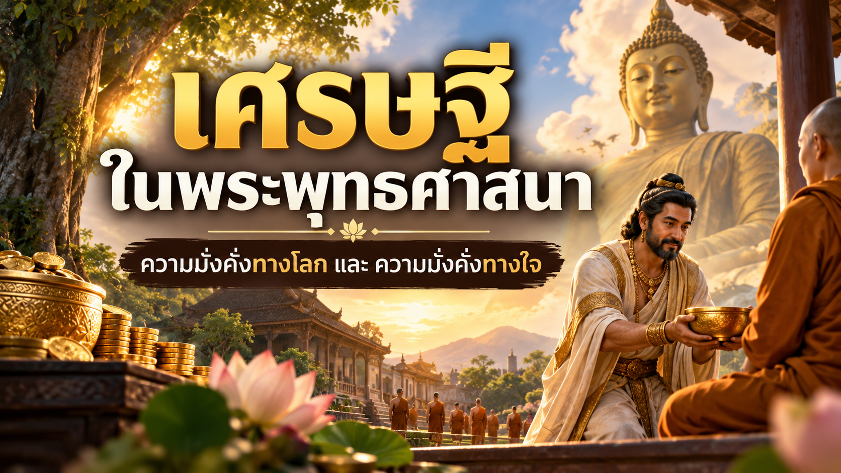 เศรษฐีในพระพุทธศาสนา: ความมั่งคั่ง ทรัพย์สิน และความมั่งคั่งทางใจ
