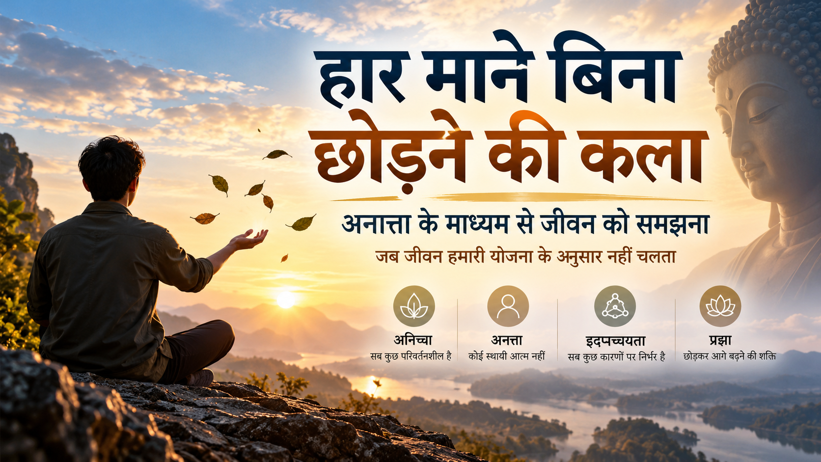 हार माने बिना छोड़ने की कला: अनत्ता और बौद्ध दर्शन
