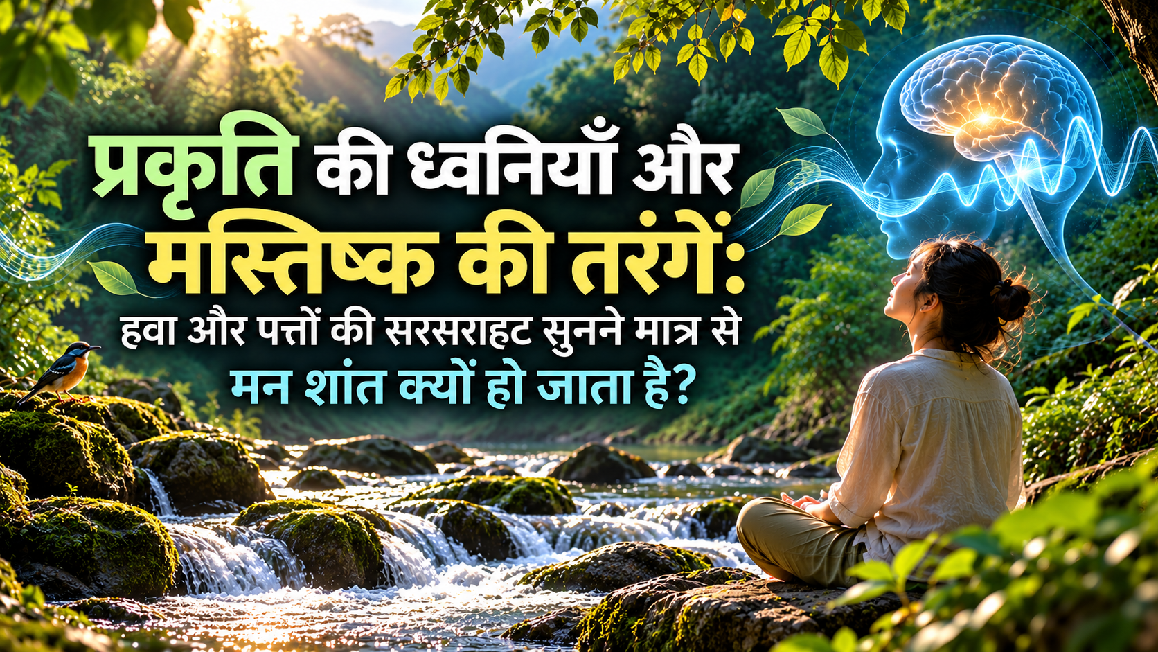 प्रकृति की ध्वनियाँ और मस्तिष्क की तरंगें: मन शांत कैसे होता है?