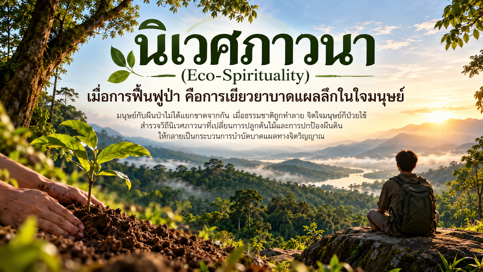 นิเวศภาวนา (Eco-Spirituality): เมื่อการฟื้นฟูป่า คือการเยียวยาบาดแผลลึกในใจมนุษย์