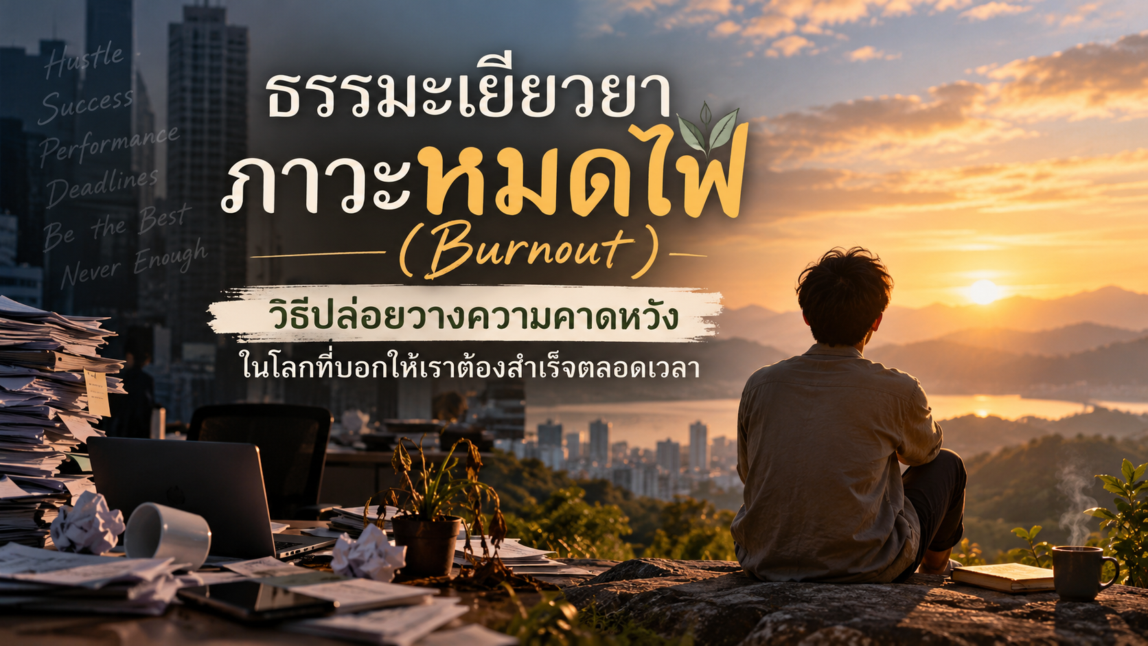 ธรรมะเยียวยาภาวะหมดไฟ (Burnout): วิธีปล่อยวางความคาดหวัง ในโลกที่บอกให้เราต้องสำเร็จตลอดเวลา