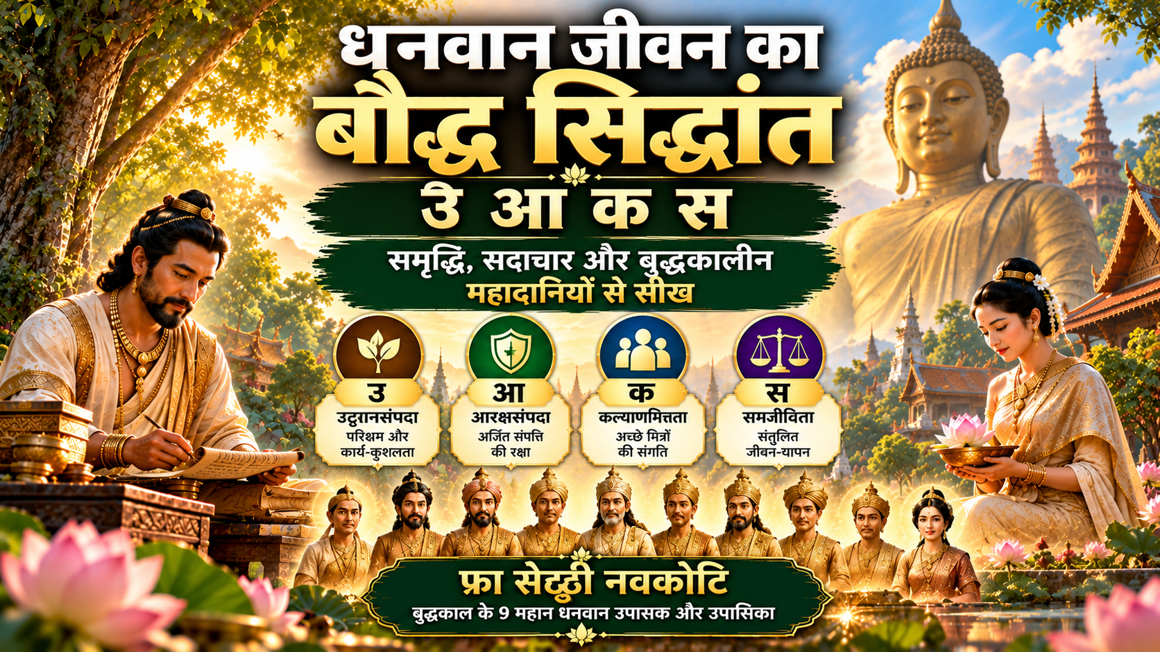 बौद्ध धर्म में धन: अनाथपिंडिक, सात आर्य धन और आंतरिक समृद्धि